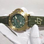 Yellow Gold Panerai Submersible Replica Watch Green Dial - PAM 382_th.jpg